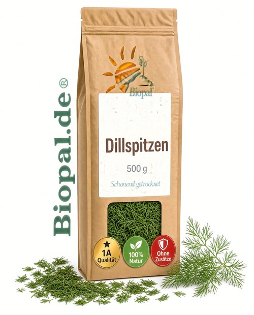 Dill-Spitzen 500g Dillspitzen ideal für Salat Kartoffeln Fisch Biopal Qualität