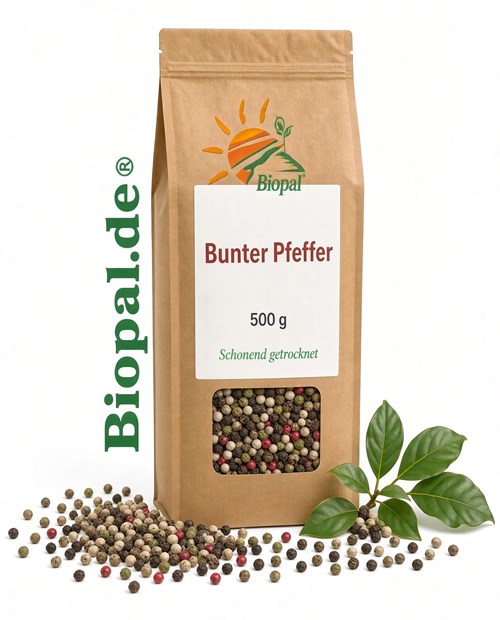 Bunter Pfeffer 500g ganz bunte Körner Mischung Biopal® premium